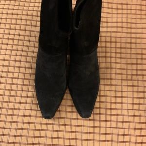 Suede Booties size 10 Wide (one of two colors for sale)